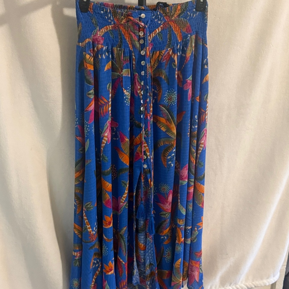 RACHEL Rachel Roy Blue Floral Skirt
